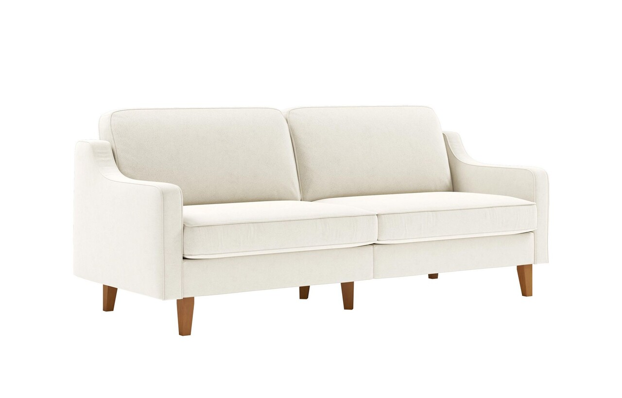 Canapea 3 locuri, Atelier del Sofa, 918CMF1150, Otel, Spum de lapte / Nuc Canapele